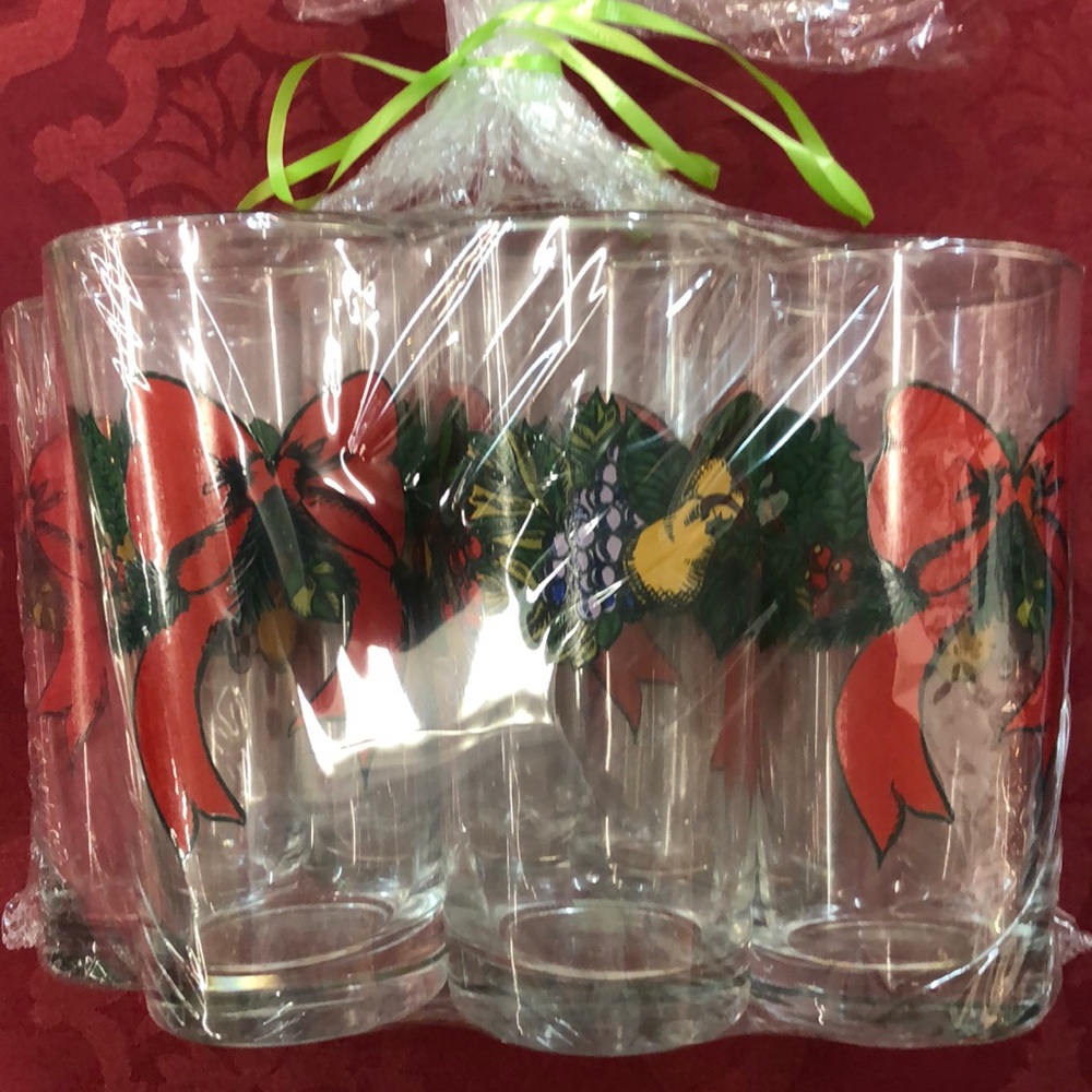 Tall Holiday Glasses